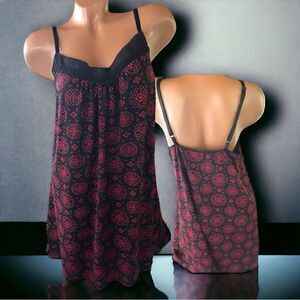 APT 9 Intimates l Sleeveless l PJ Top l Black & Red l Adjustable straps l L  EUC
